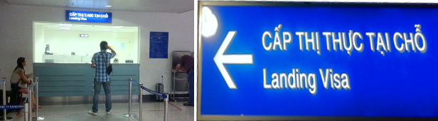 visa on arrival landing counter